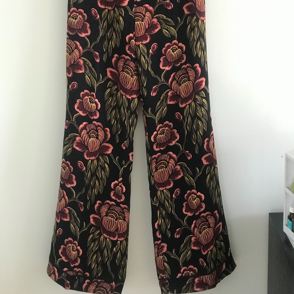 Floral straight leg pant